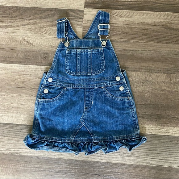 Old Navy Blue Denim Overalls - Picture 2 of 10